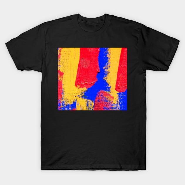 Yellow red and blue T-Shirt by osileig